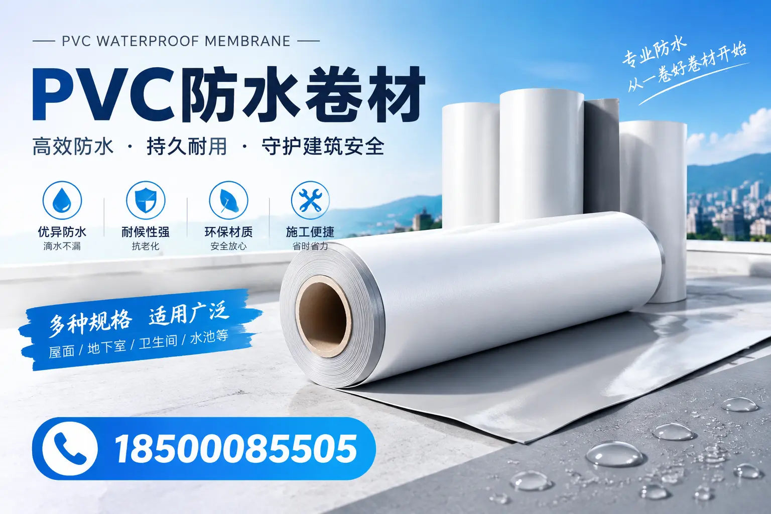 如何选择适合的PVC防水卷材?专家为您解答湘潭的需求